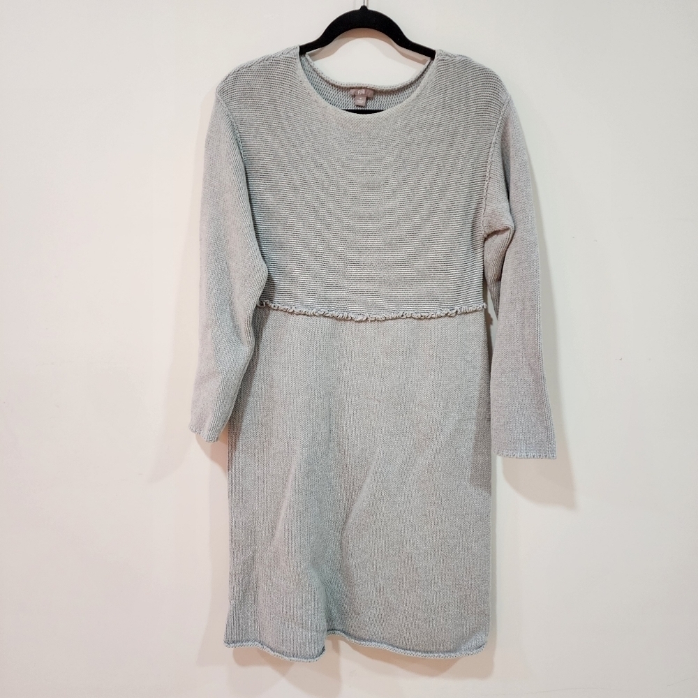 J. Jill gray knit dress, size M